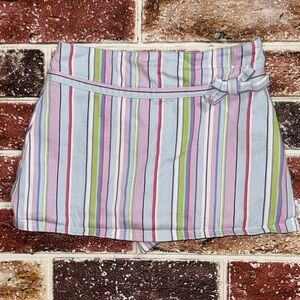 Vintage Gymboree 2004 European Holiday Striped Skirt Skort size 4 girls
